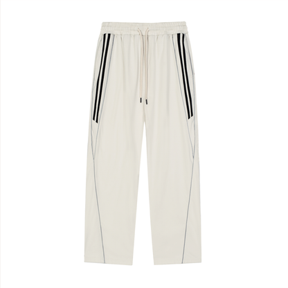 Reflection Striped Straight-Leg Sweatpants