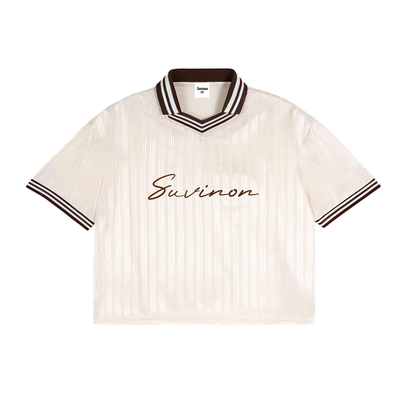 Contrast Stripes Polo Collar T-Shirt