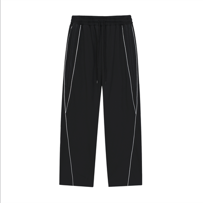 Reflection Striped Straight-Leg Sweatpants